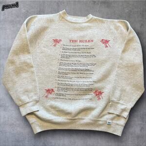 Vtg Jerzees Sweatshirt USA Female Women’s Rules L Feminism